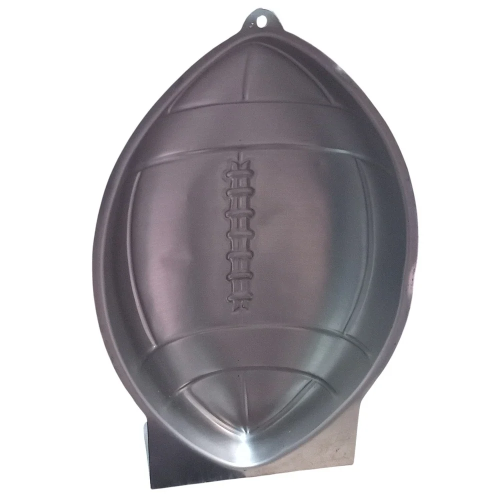 1990 Wilton Football Cake Pan Aluminum Baking Mold #2105-6504